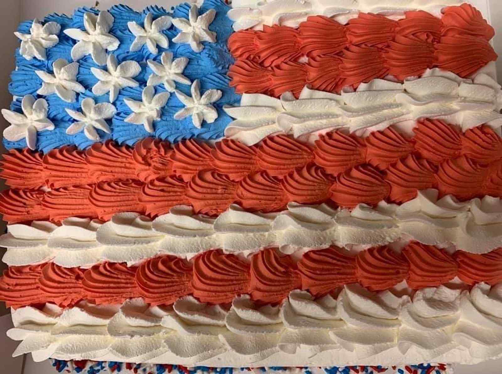 Americanflagcake